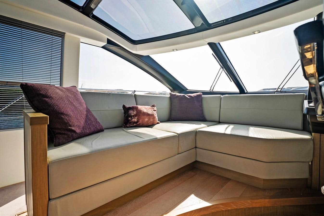a bed in a tent aboard IT'S A GIRL Yacht for Sale
