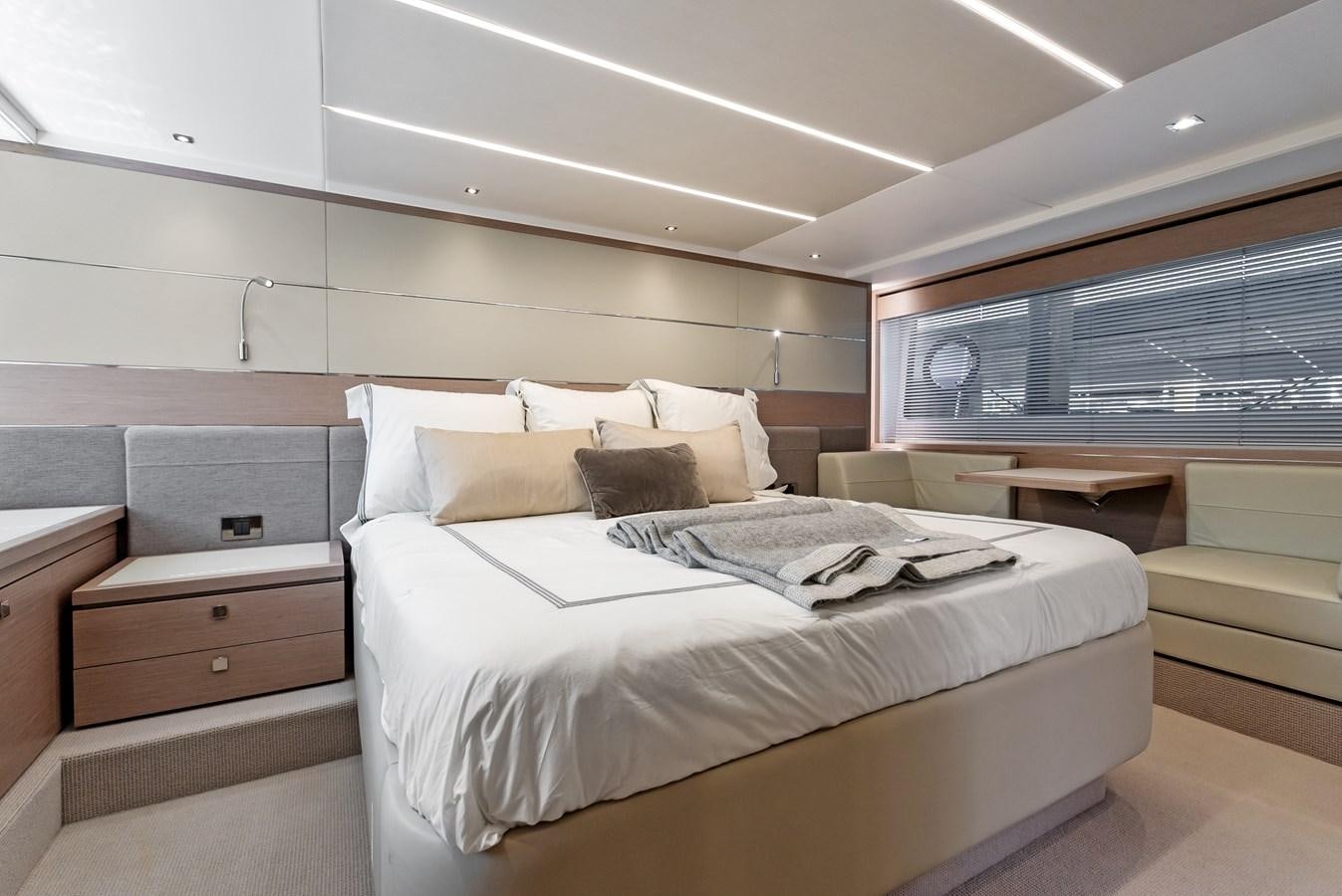 a room with two beds aboard IT'S A GIRL Yacht for Sale