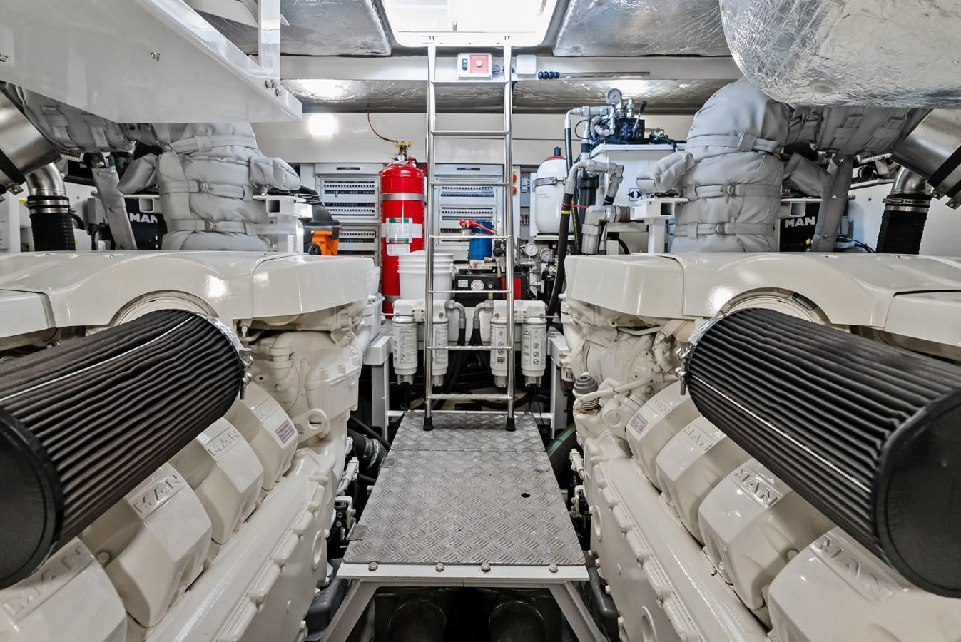 a room with machinery aboard IT'S A GIRL Yacht for Sale