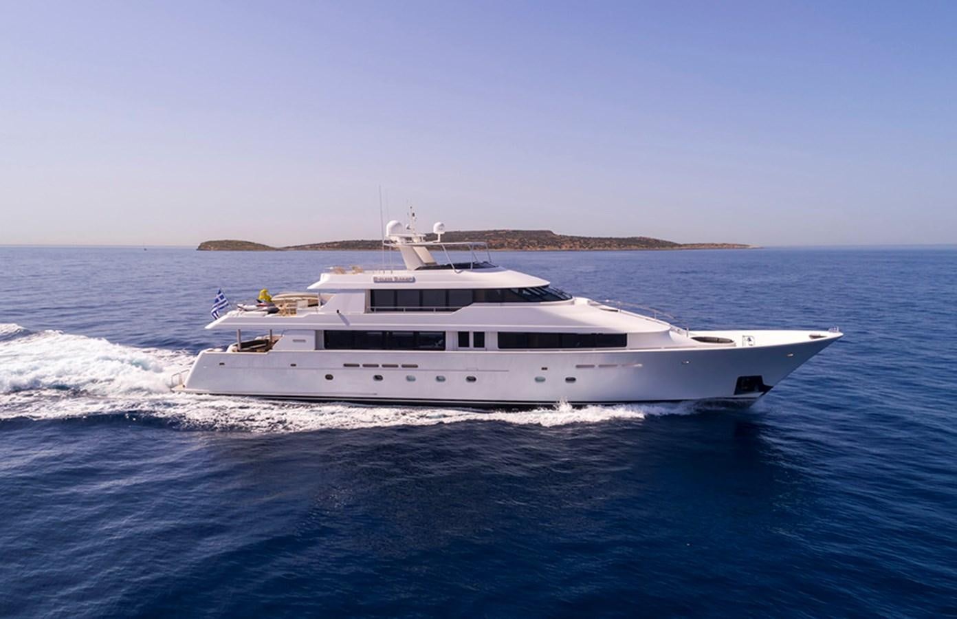 a white yacht on the water aboard ENDLESS SUMMER Yacht for Sale