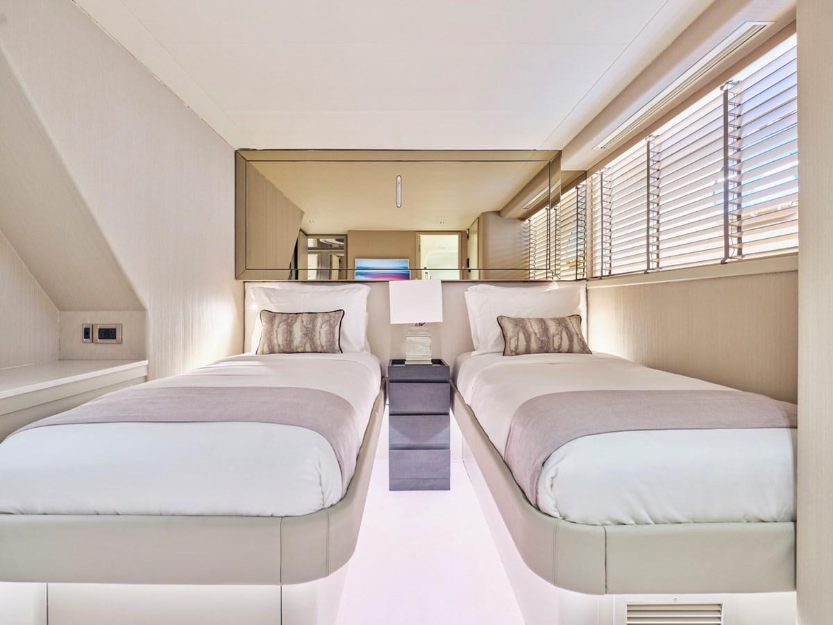 a couple of beds in a room aboard ENDLESS SUMMER Yacht for Sale