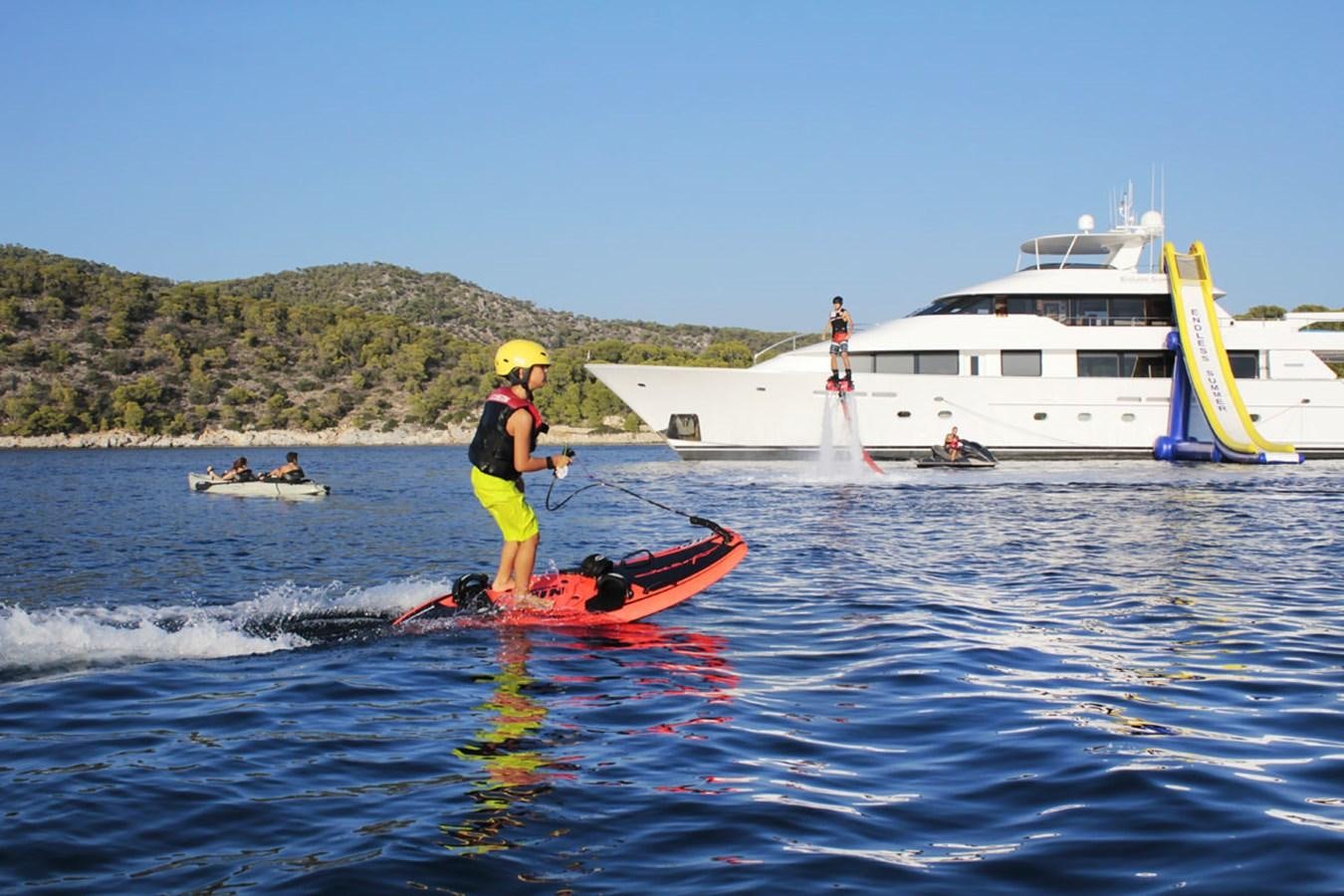 a person on a jet ski aboard ENDLESS SUMMER Yacht for Sale