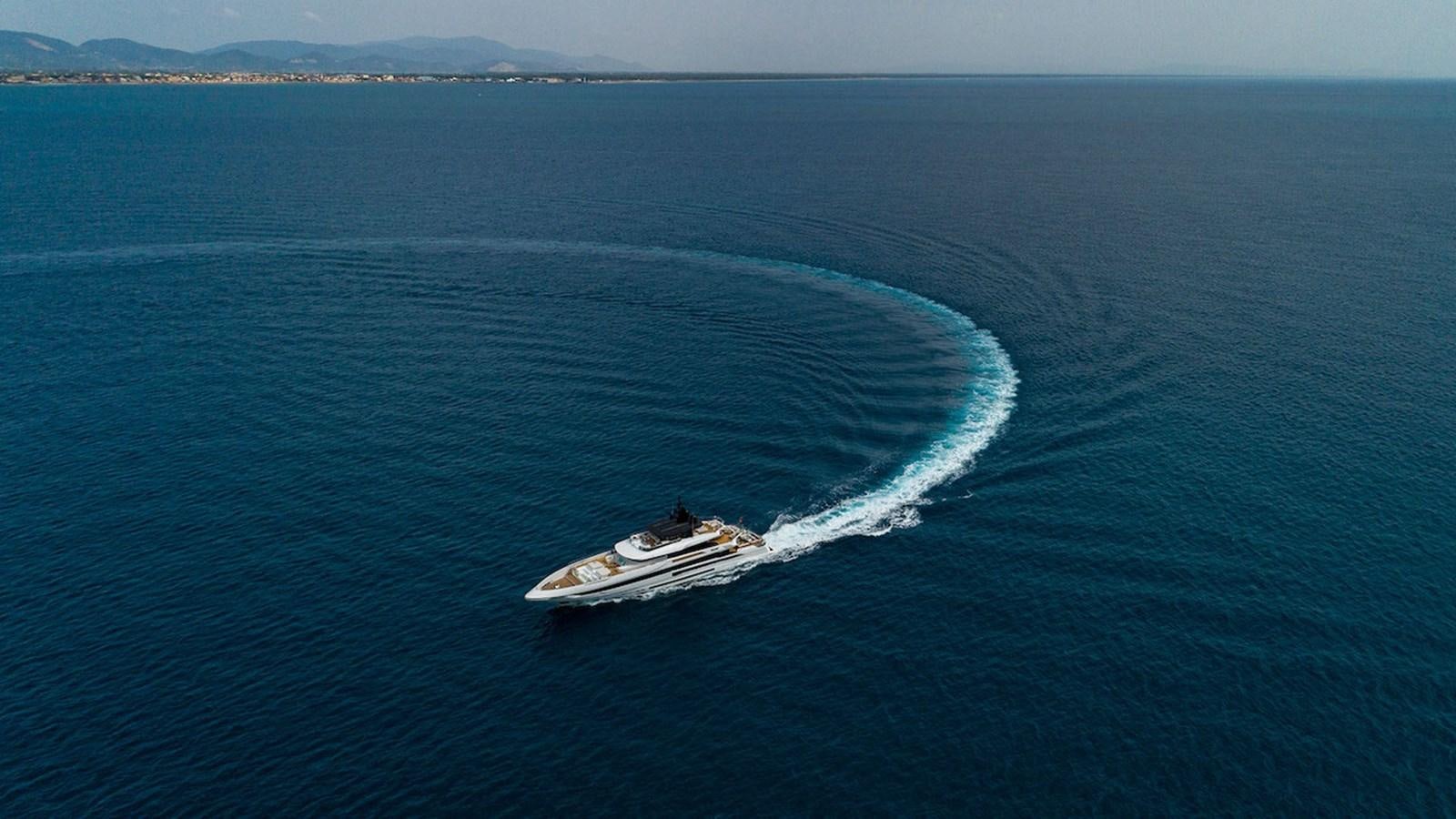 a boat on the water aboard MAVERICK Yacht for Sale