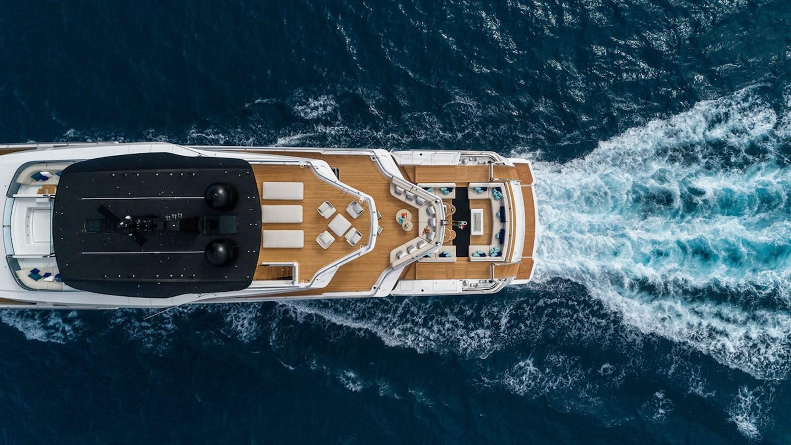 a space ship above the earth aboard MAVERICK Yacht for Sale