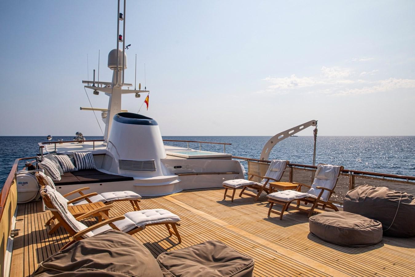 a boat on the water aboard SANTA MARIA Yacht for Sale