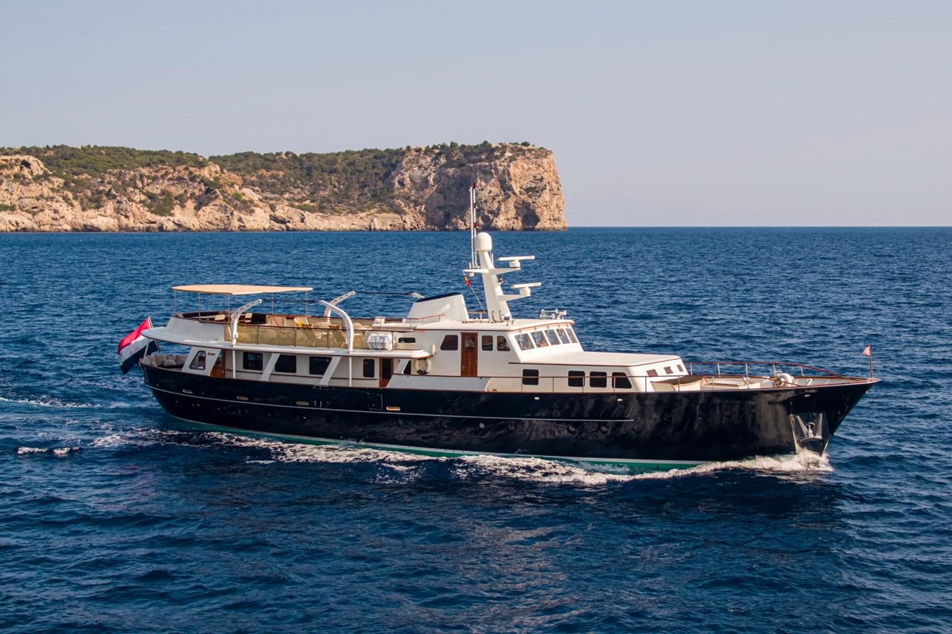 a boat on the water aboard SANTA MARIA Yacht for Sale