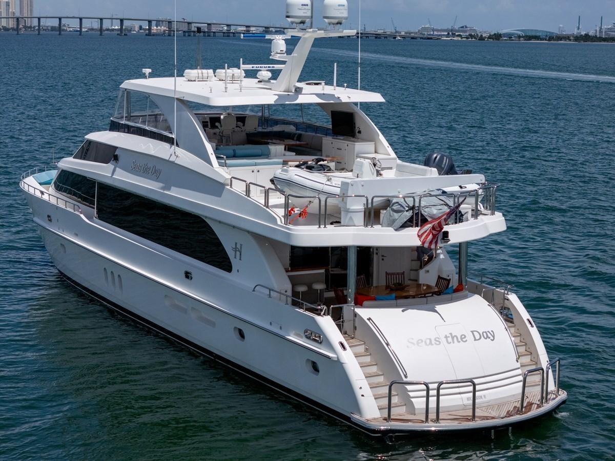 a white yacht in the water aboard 101' HARGRAVE Yacht for Sale