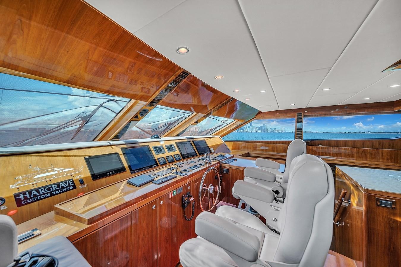 inside of a boat aboard 101' HARGRAVE Yacht for Sale