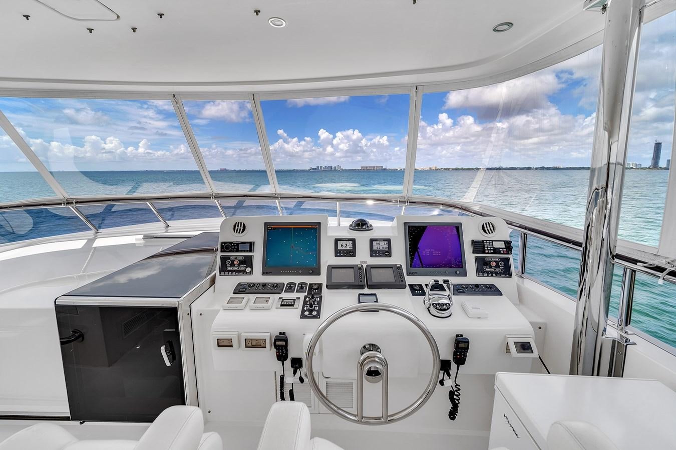 the inside of a boat aboard 101' HARGRAVE Yacht for Sale