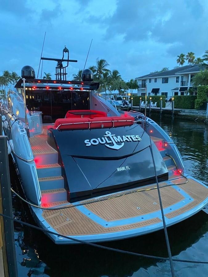 a boat is parked in a harbor aboard SOUL MATES Yacht for Sale