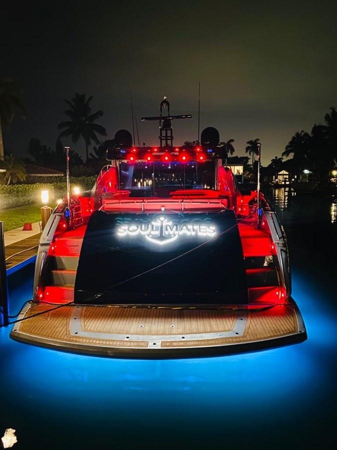 a car with lights on it aboard SOUL MATES Yacht for Sale