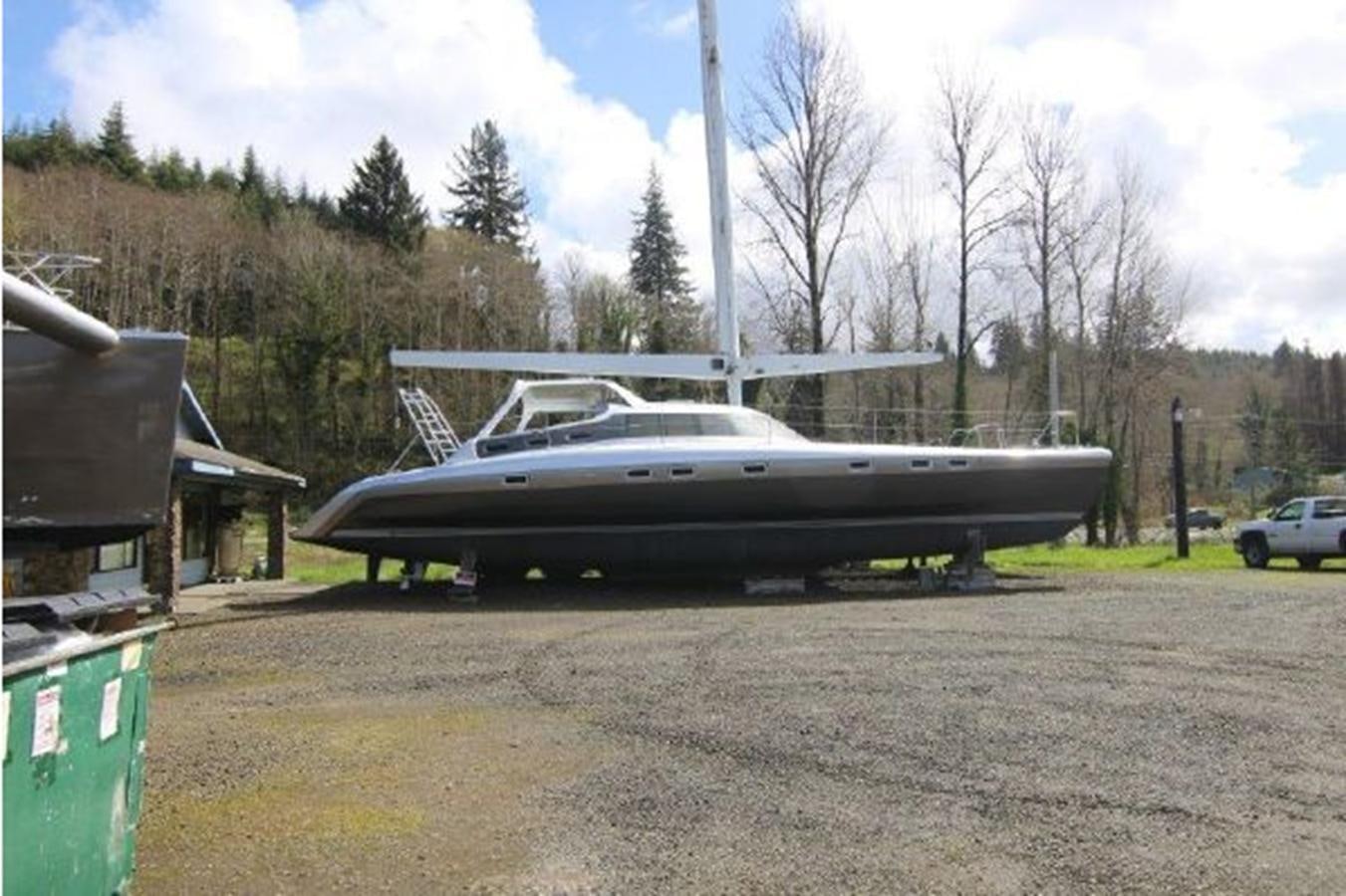 a boat on a trailer aboard 2023 PDIGREE CAT BLOOMFIELD Yacht for Sale