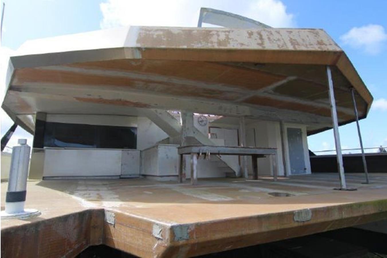 a large building with a large roof aboard 2023 PDIGREE CAT BLOOMFIELD Yacht for Sale