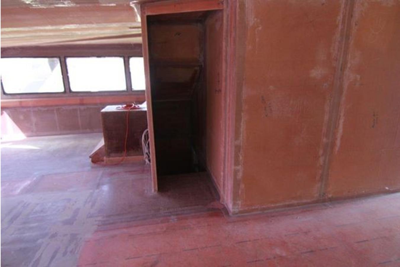 a room with a door and a window aboard 2023 PDIGREE CAT BLOOMFIELD Yacht for Sale