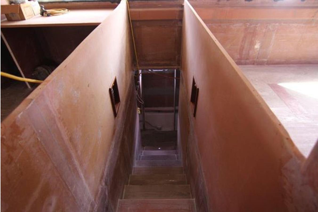 a wooden box with a door open aboard 2023 PDIGREE CAT BLOOMFIELD Yacht for Sale