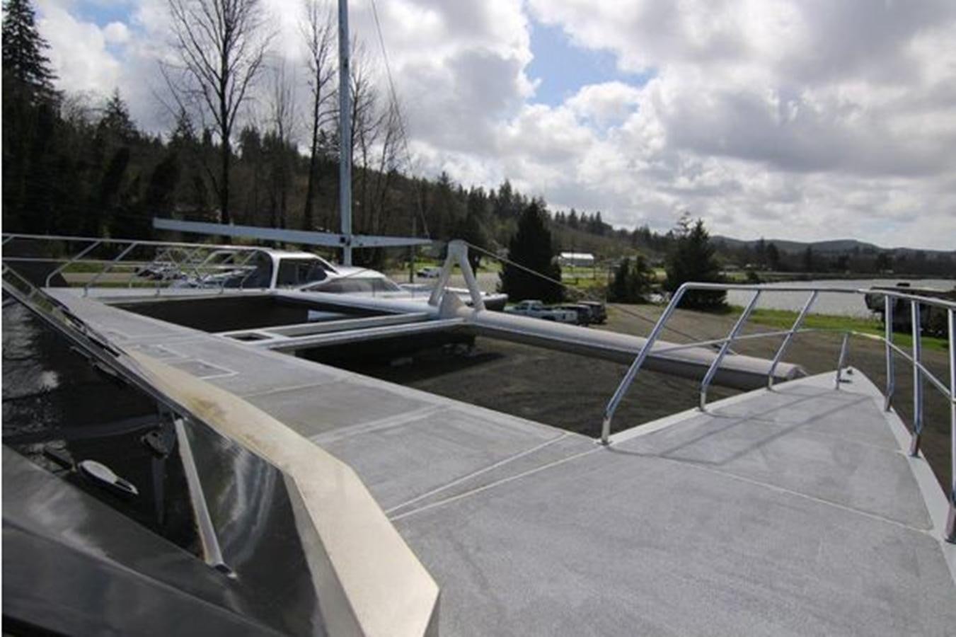 a large metal pipe aboard 2023 PDIGREE CAT BLOOMFIELD Yacht for Sale