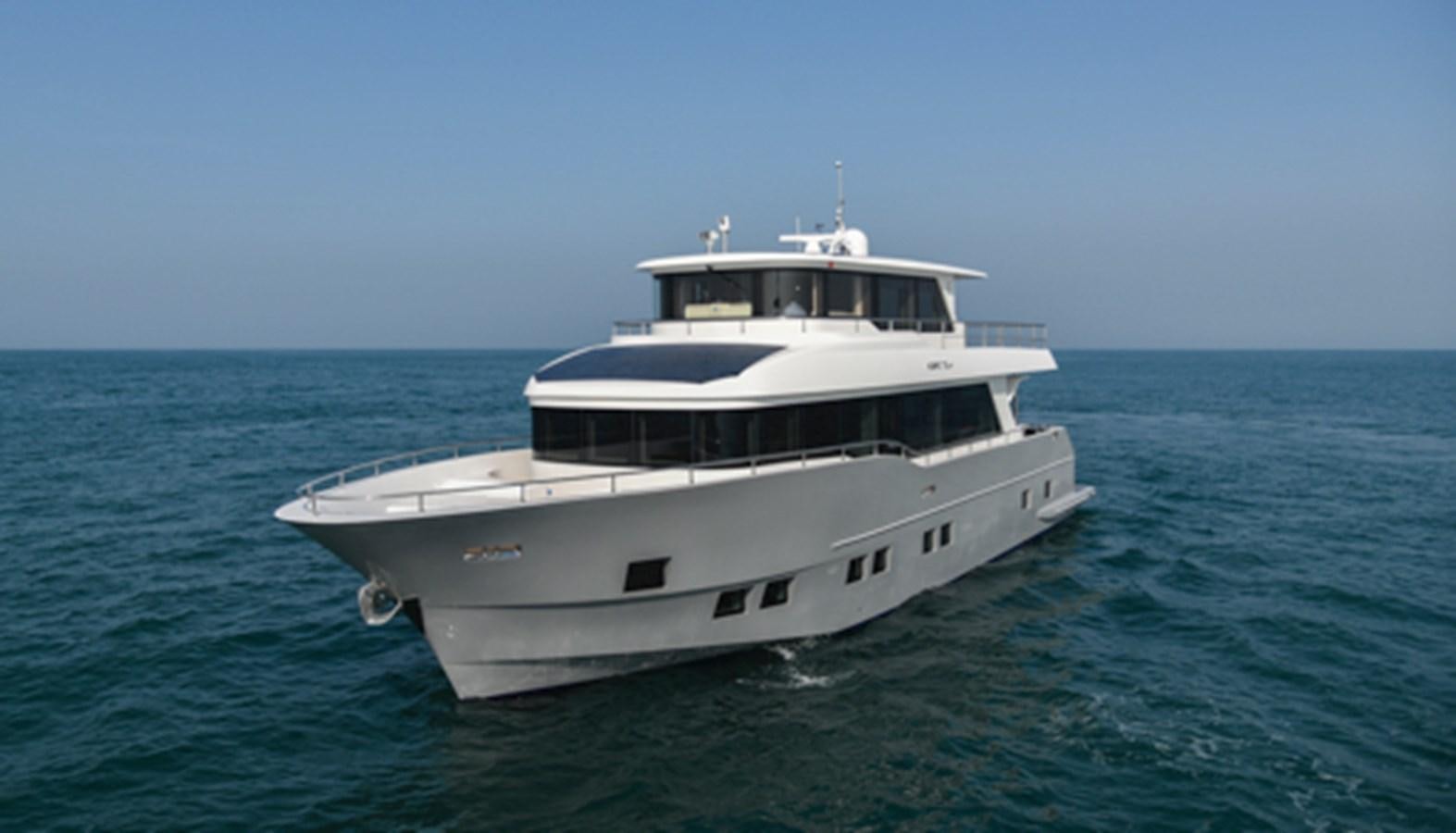a boat in the water aboard SG Yacht for Sale