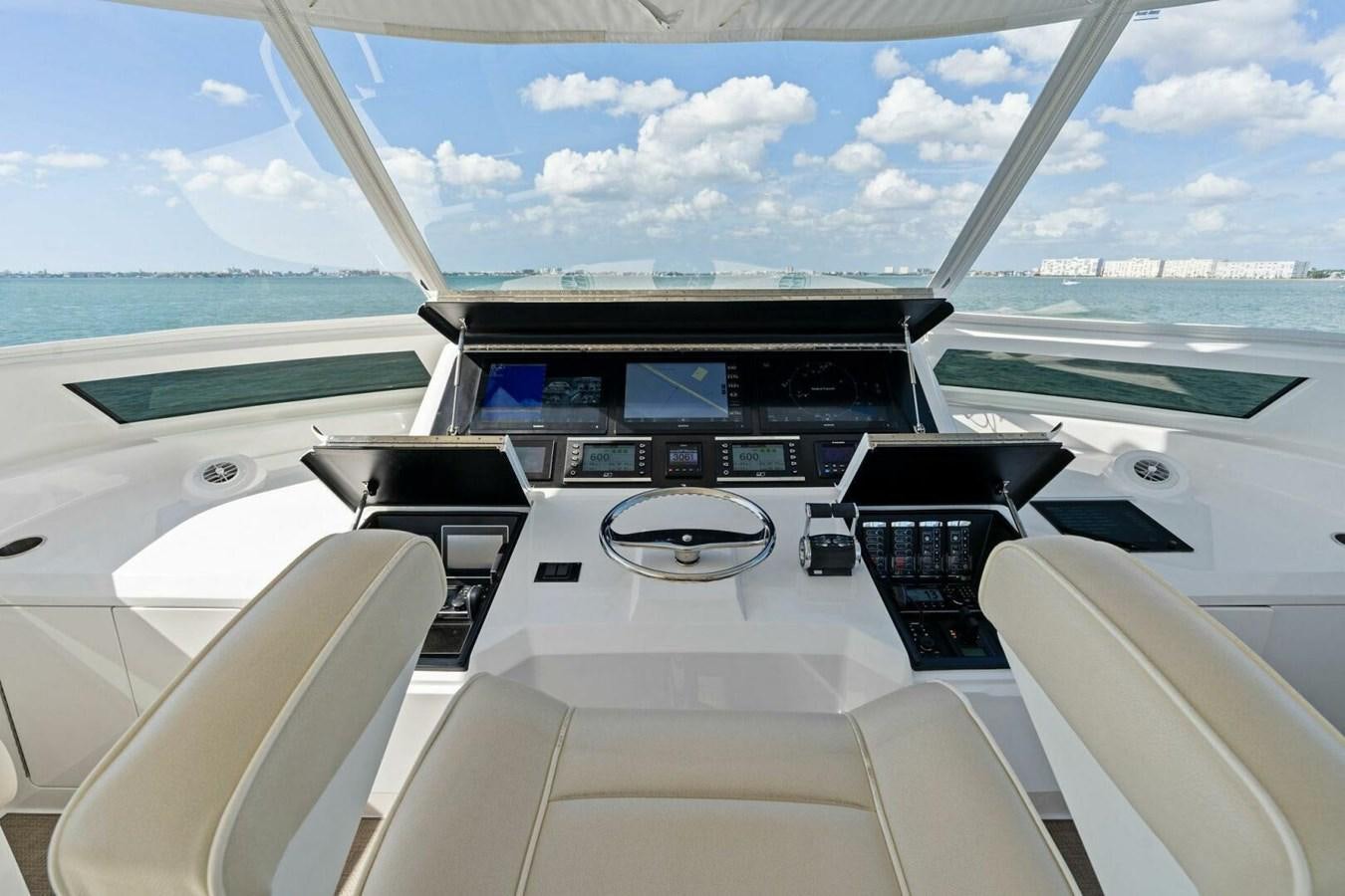 the cockpit of a plane aboard MANA Yacht for Sale