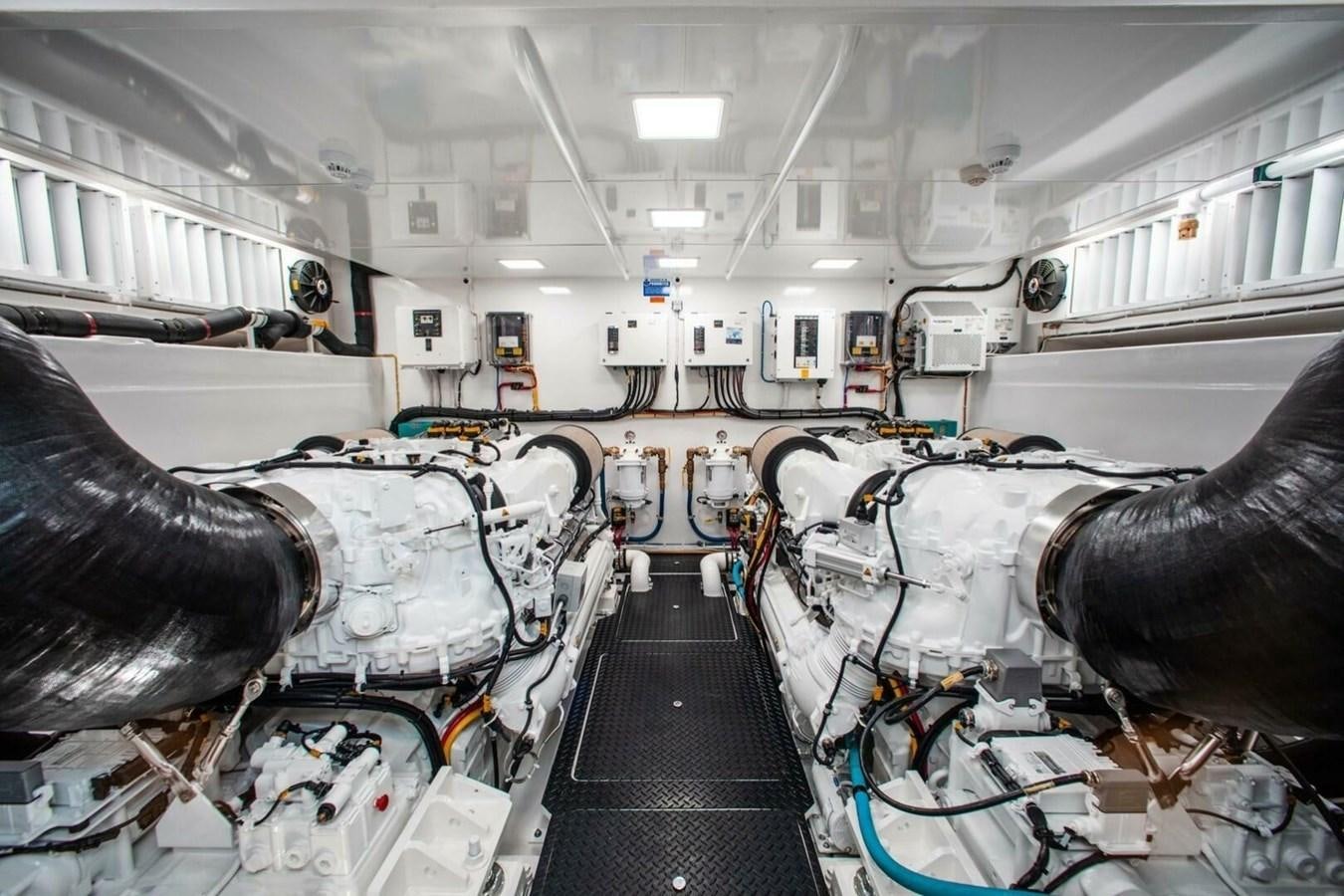 a room with several machines aboard MANA Yacht for Sale