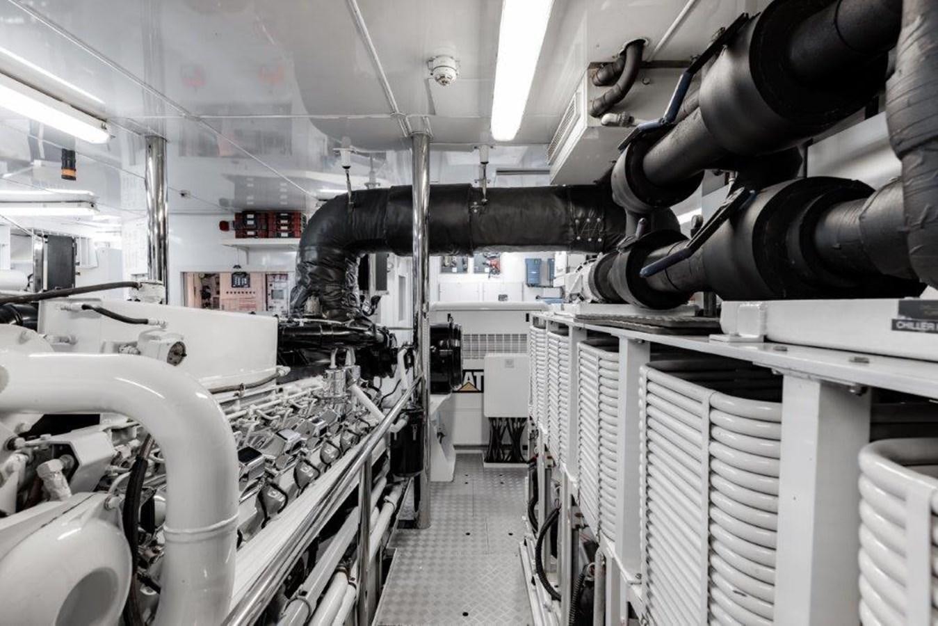 a room with machinery aboard IRON BLONDE Yacht for Sale
