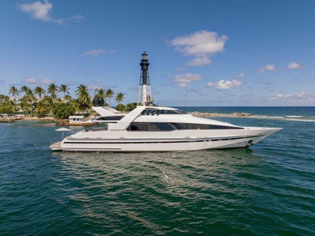 a boat in the water aboard ENTOURAGE Yacht for Sale