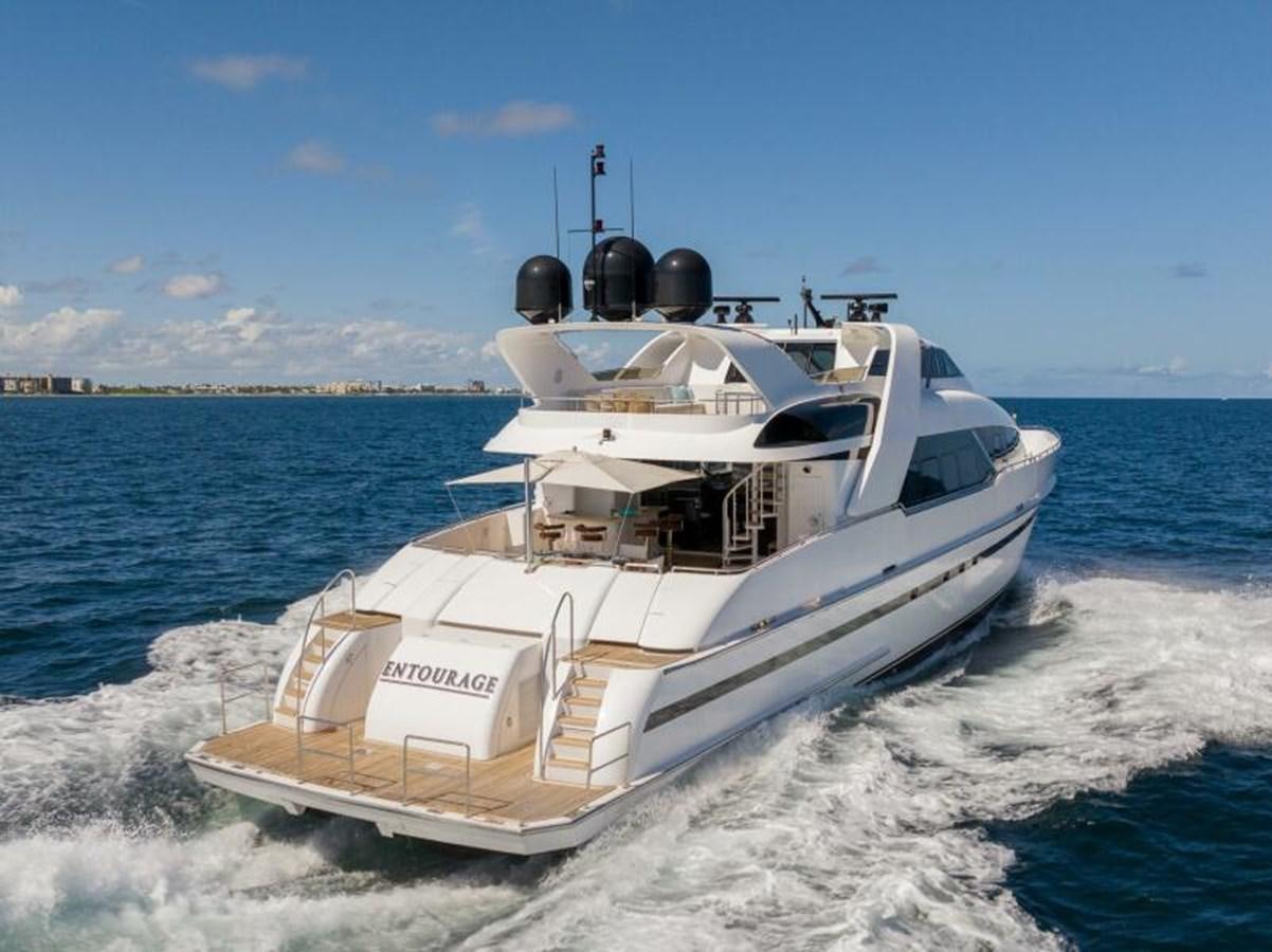 a boat on the water aboard ENTOURAGE Yacht for Sale