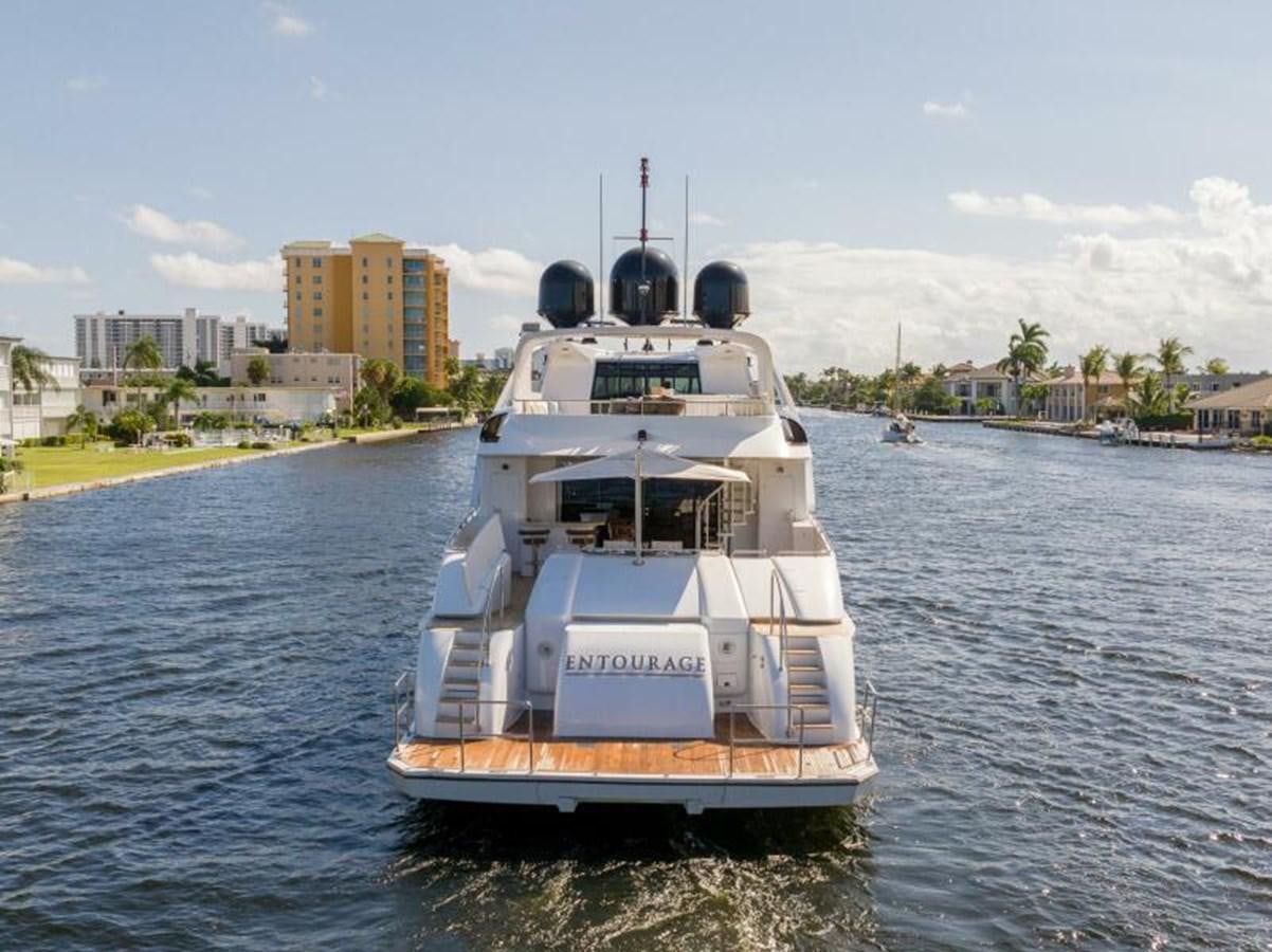 a boat on the water aboard ENTOURAGE Yacht for Sale