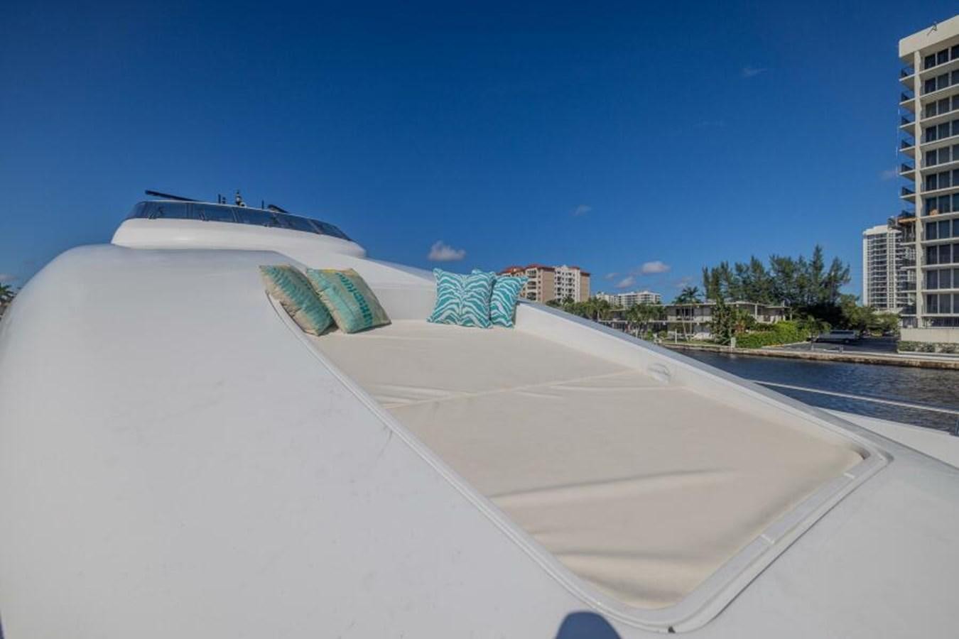 a white building with a dome roof aboard ENTOURAGE Yacht for Sale