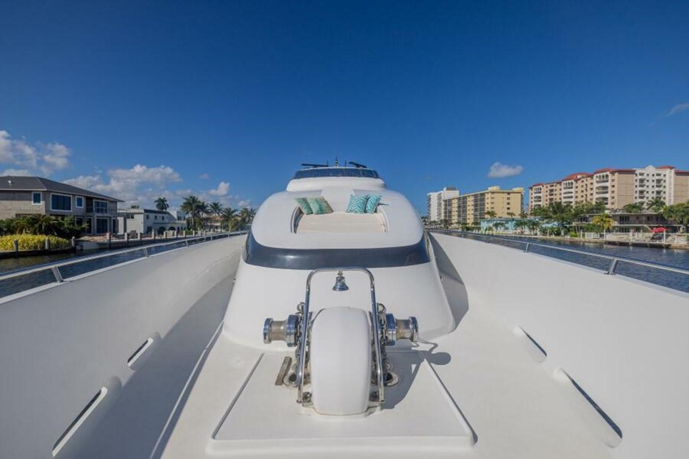a boat on a deck aboard ENTOURAGE Yacht for Sale