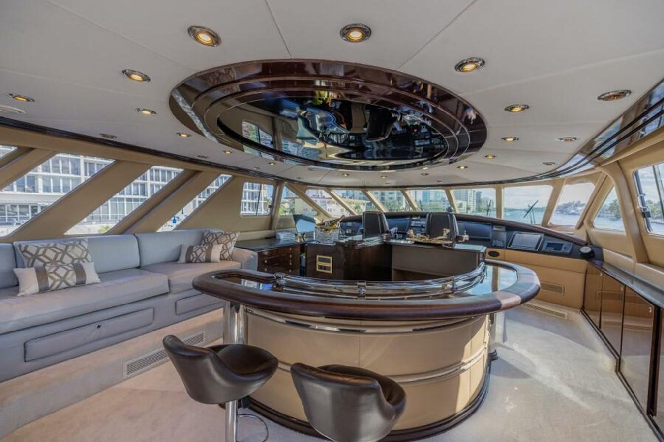 inside of a vehicle aboard ENTOURAGE Yacht for Sale