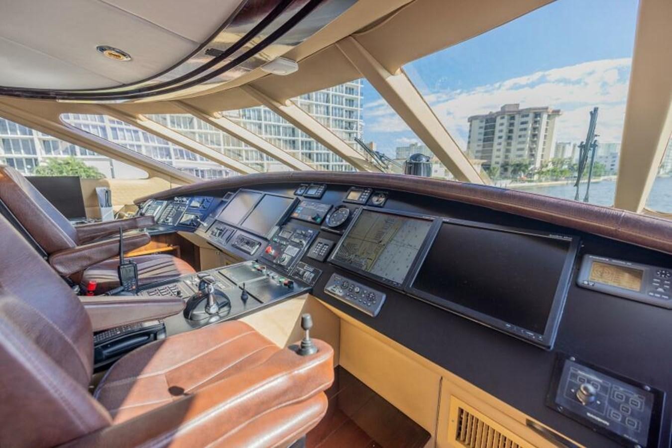 inside of a vehicle aboard ENTOURAGE Yacht for Sale