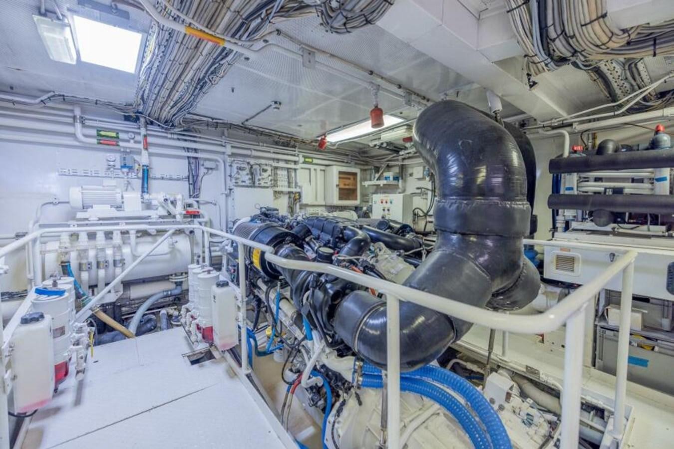 a large factory with large machinery aboard ENTOURAGE Yacht for Sale