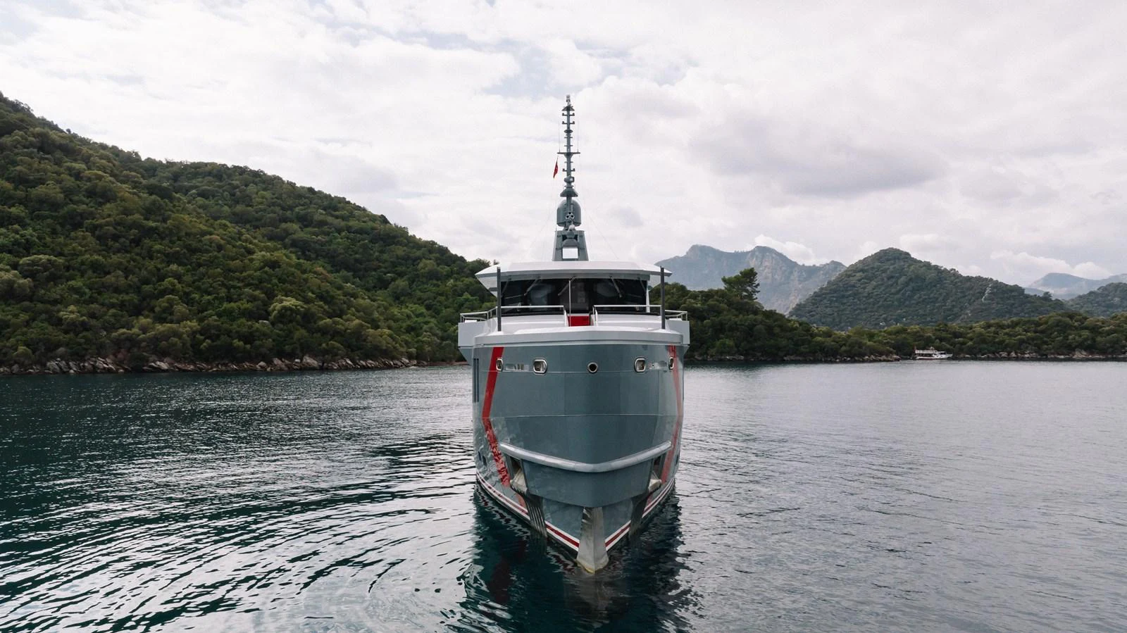a boat in the water aboard K584 Yacht for Sale