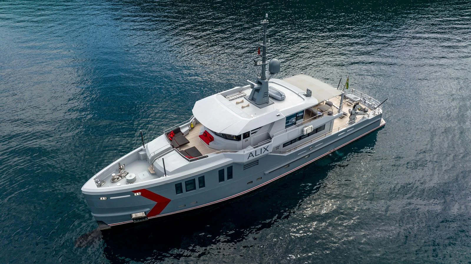 a boat in the water aboard K584 Yacht for Sale