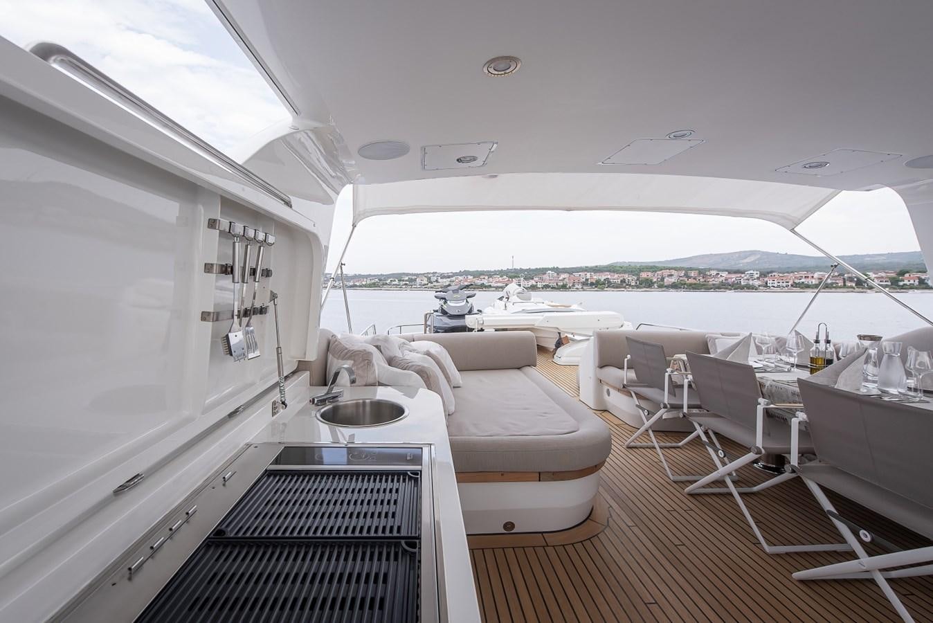 a boat on the water aboard NASHIRA Yacht for Sale