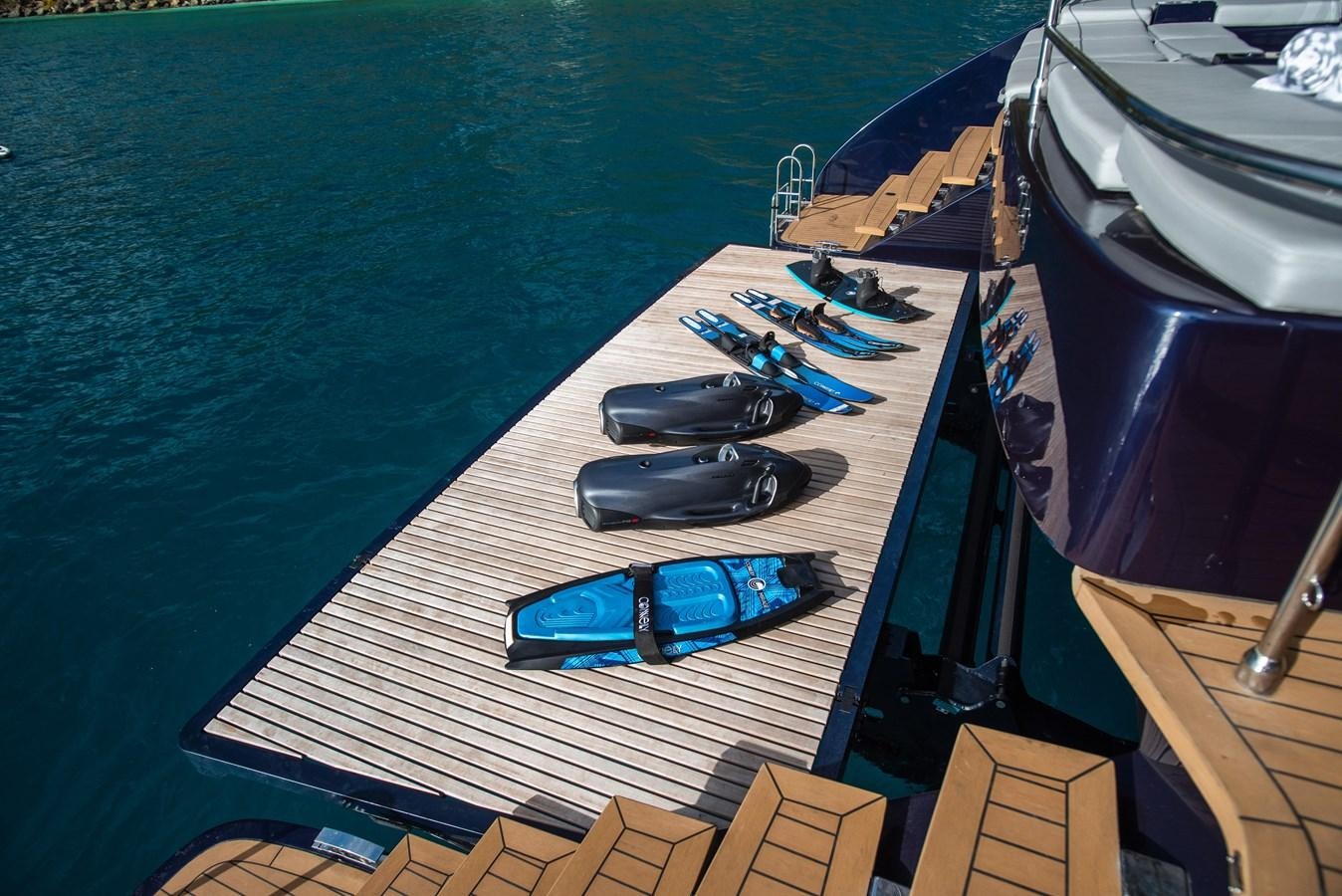 a boat with a couple of boats on it aboard 2022 SUNREEF 80 SAILING Yacht for Sale