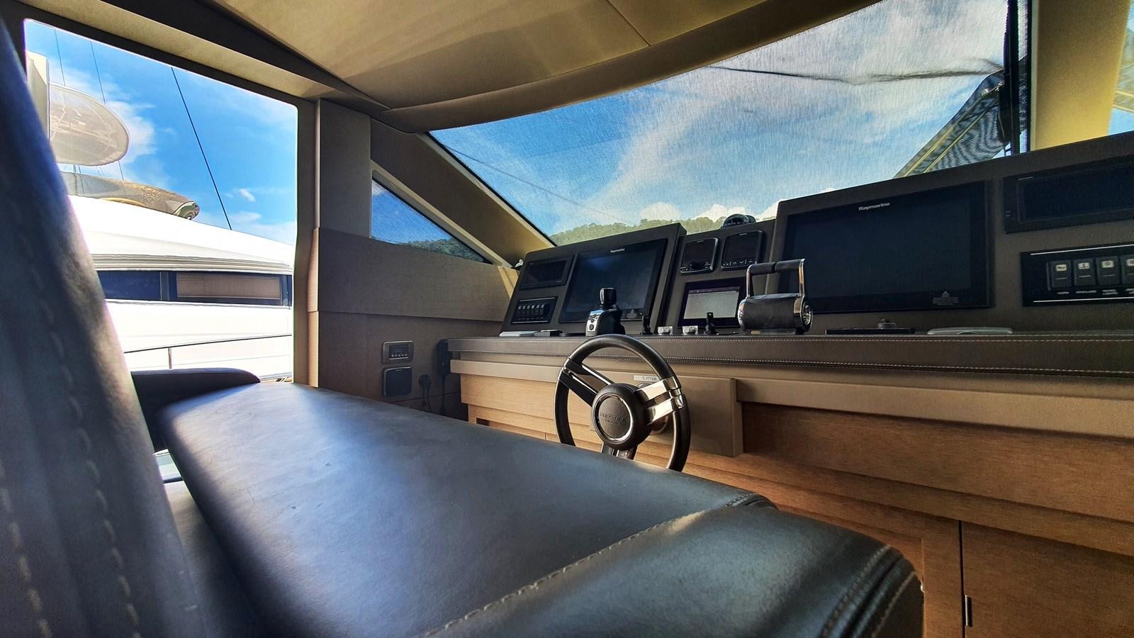 inside of a vehicle aboard NEW FISH Yacht for Sale