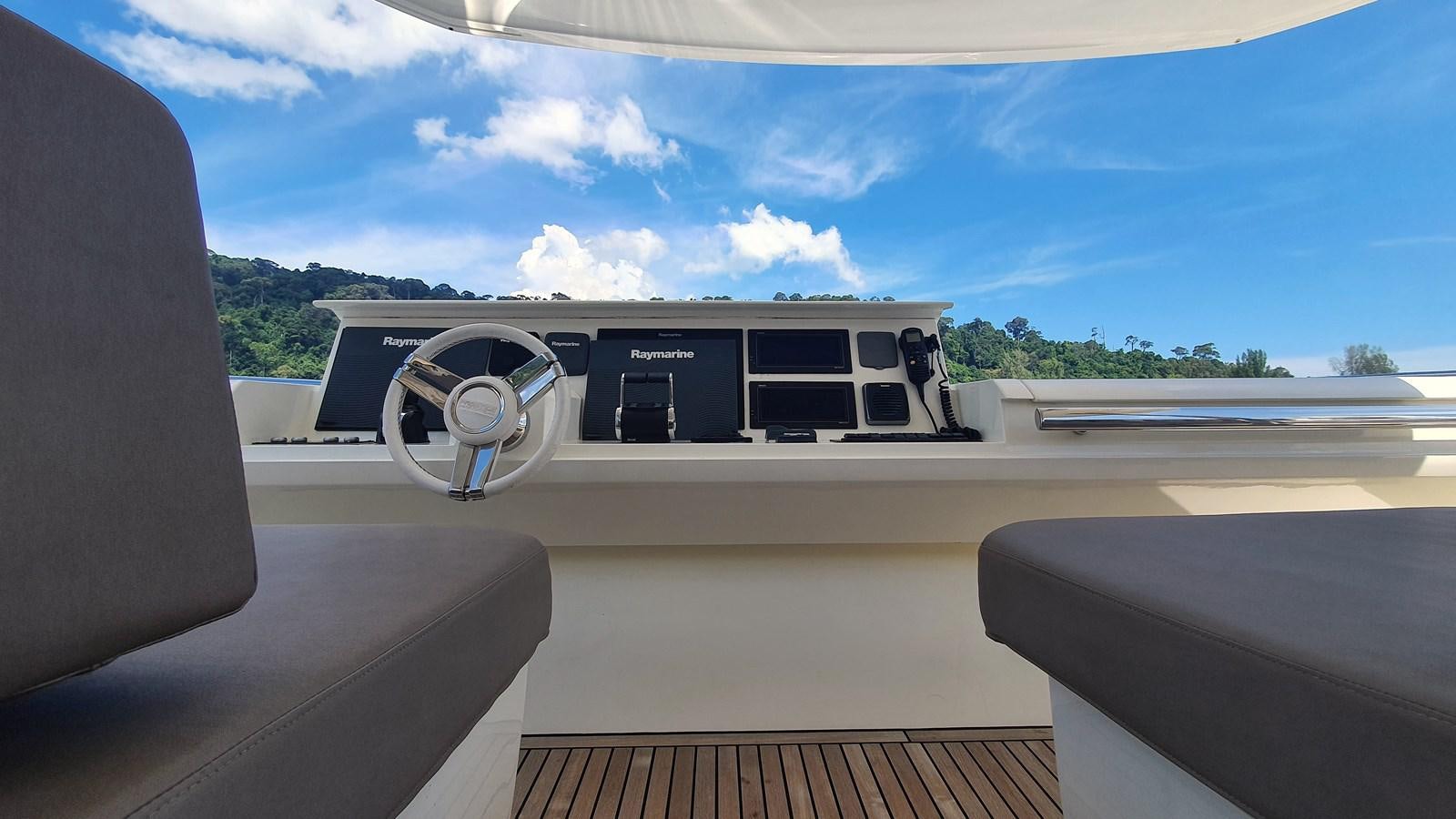 a car on a road aboard NEW FISH Yacht for Sale