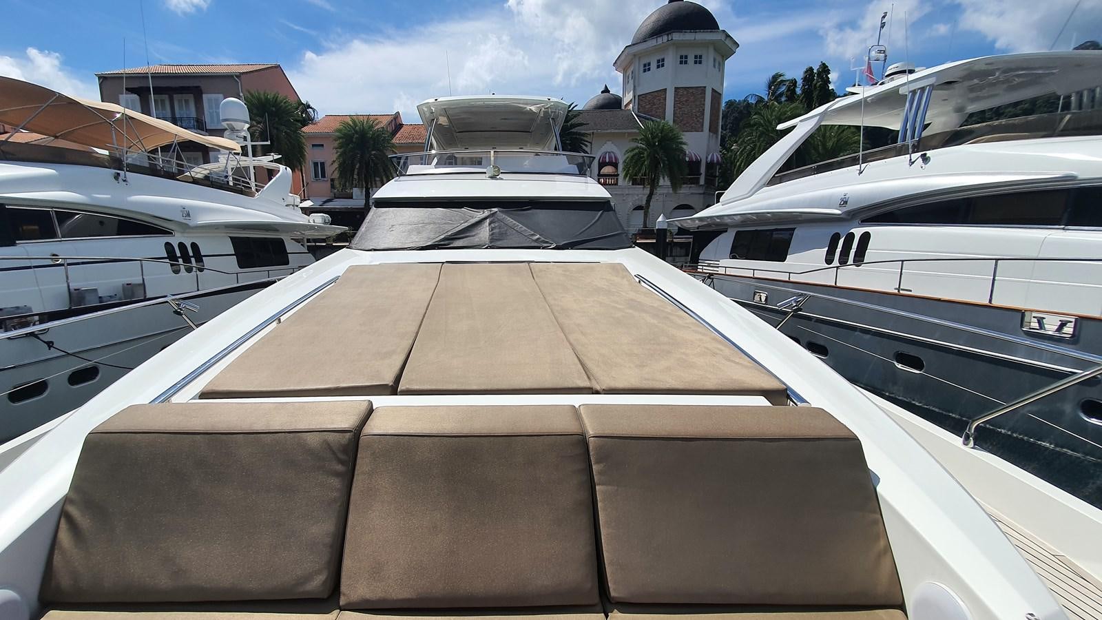 a group of boats on a dock aboard NEW FISH Yacht for Sale