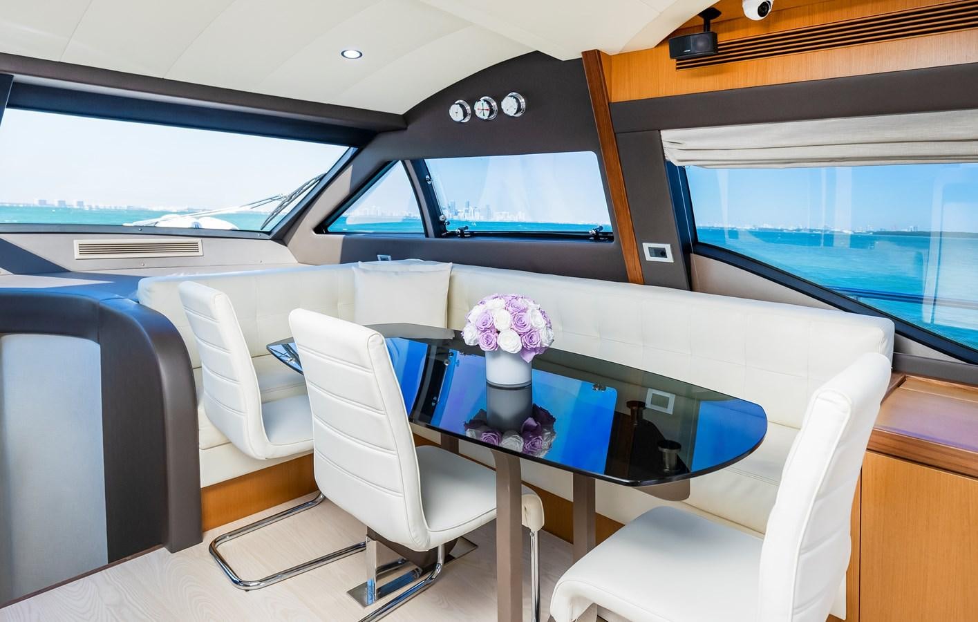inside of a car aboard HOPE Yacht for Sale