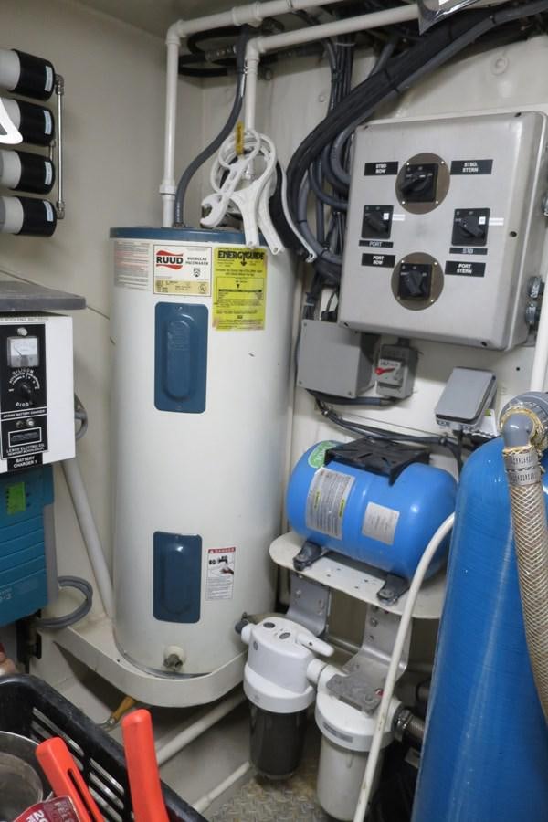 a machine with a few machines aboard PATRICIA D Yacht for Sale