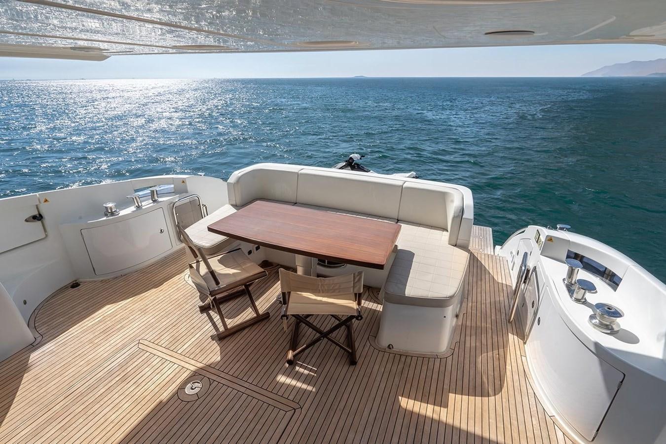 a boat on a deck aboard ELENA I Yacht for Sale