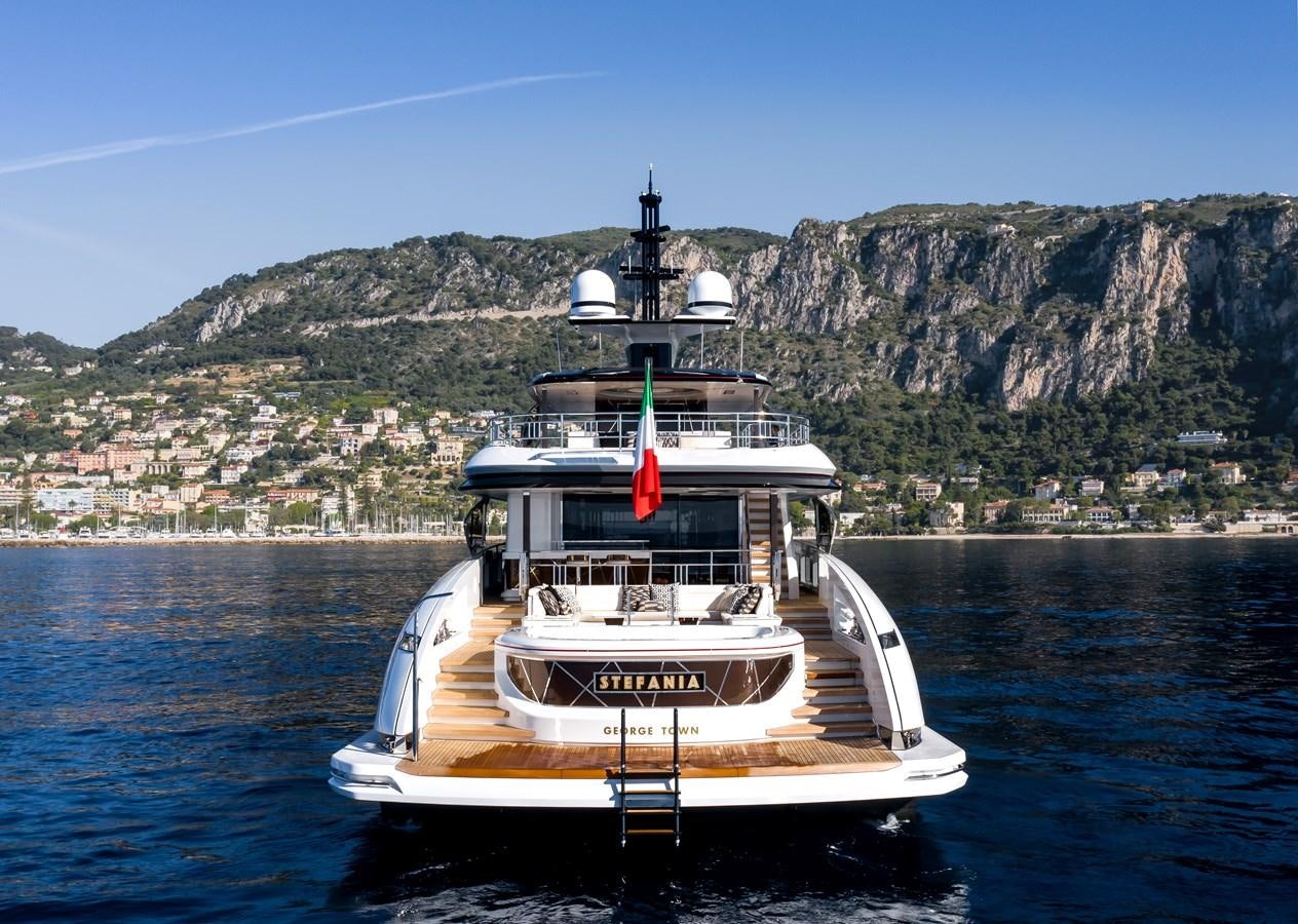 a boat on the water aboard STEFANIA Yacht for Sale