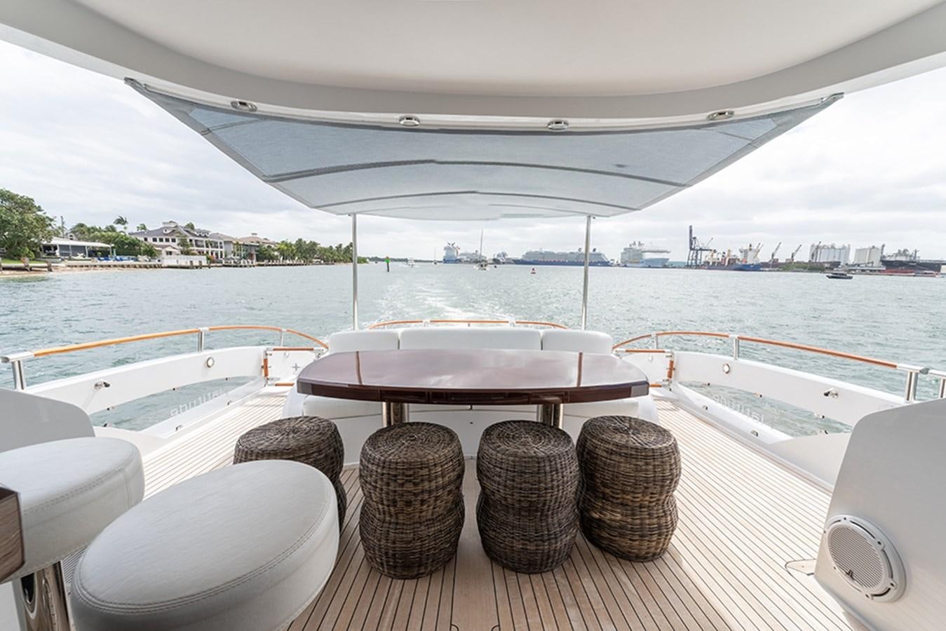 a group of round objects on a boat aboard LATITUDE Yacht for Sale
