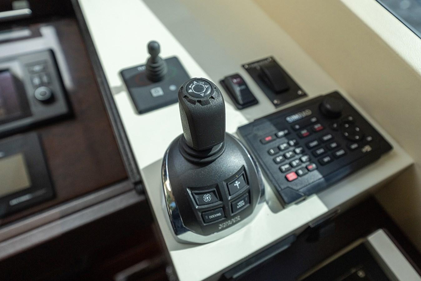 a telephone on a desk aboard LATITUDE Yacht for Sale