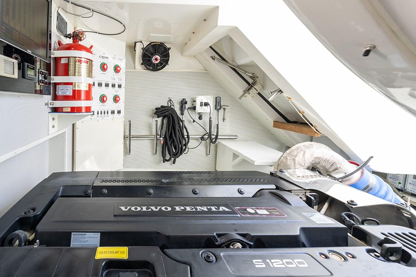 a machine with a large piece of equipment on it aboard LATITUDE Yacht for Sale