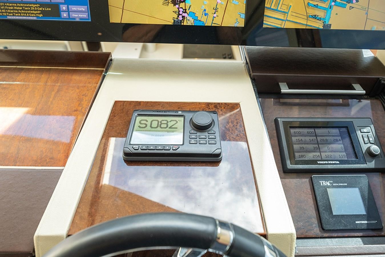 a close-up of a game console aboard LATITUDE Yacht for Sale