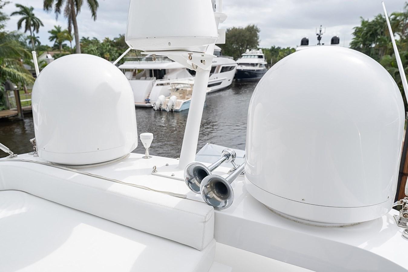 a group of white boats on water aboard LATITUDE Yacht for Sale