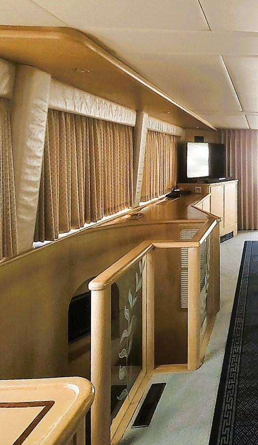 a room with a window and a desk aboard AUDRE GRACE Yacht for Sale