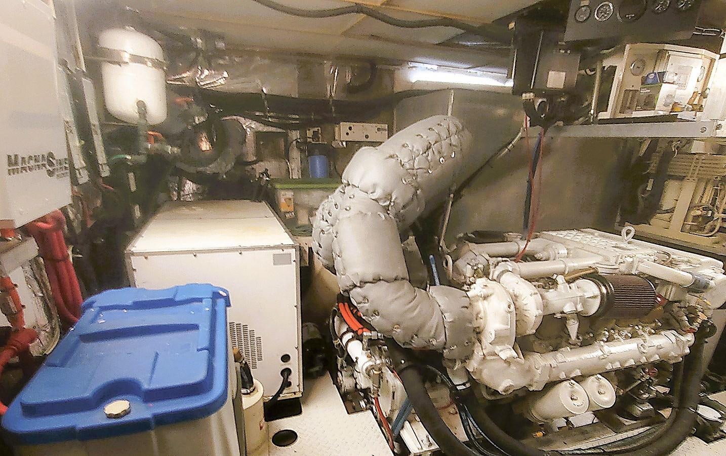 a large machine in a factory aboard AUDRE GRACE Yacht for Sale